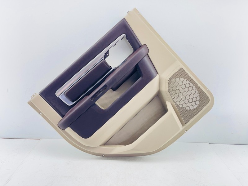 2013-2018 Dodge Ram 1500 Rear Left Interior Door Panel Trim Beige/Brown OEM