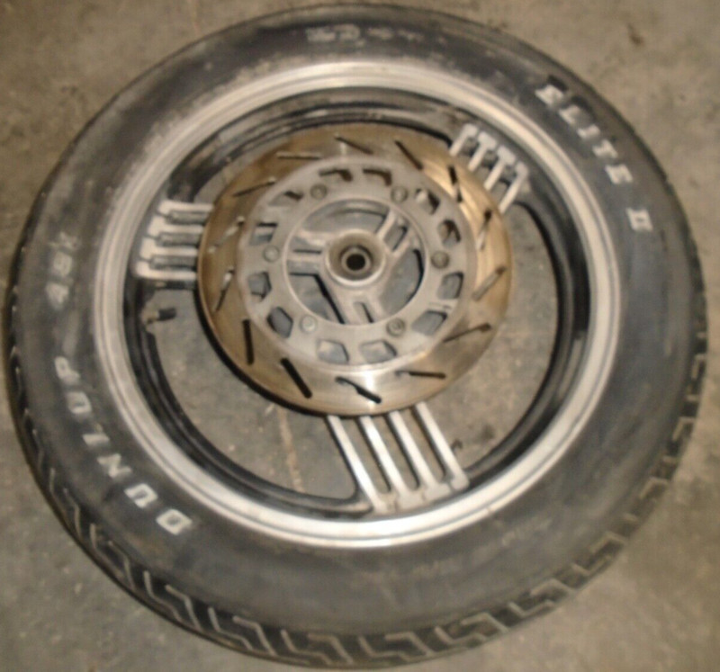 1987 Yamaha Venture XVZ 1300 XVZ1300 D XVZ1300D Front Rim Wheel Tire Rotor 18