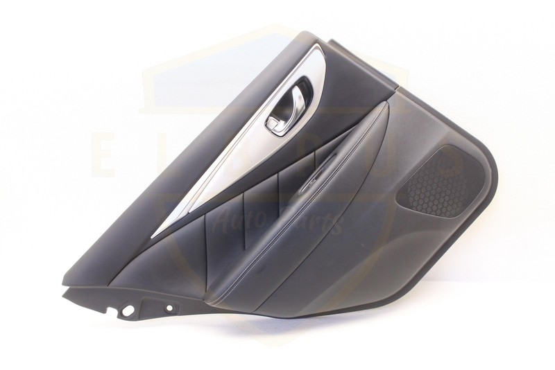 2014 - 2024 INFINITI Q50 REAR DRIVER DOOR TRIM PANEL W/O AMBIENT LIGHTING BLACK