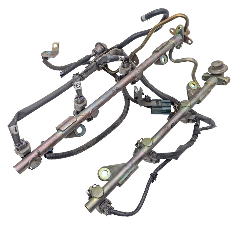 Fuel Injectors Set With Rail For 06-08 Infiniti M35& Harness