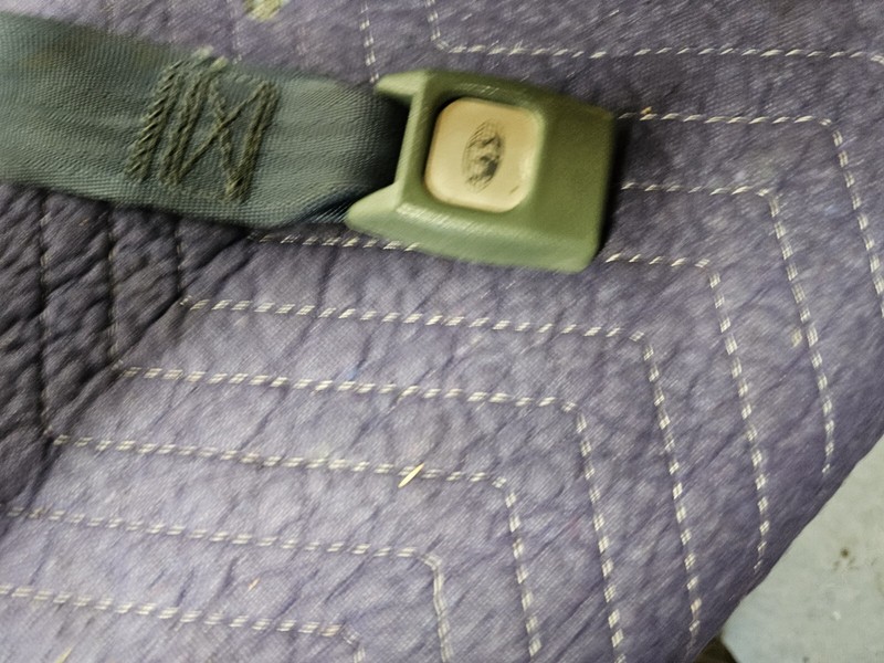 Chevy Van G20 Seat Buckle Middle BaseBlue GM OEM Cheverolet G Series 1990