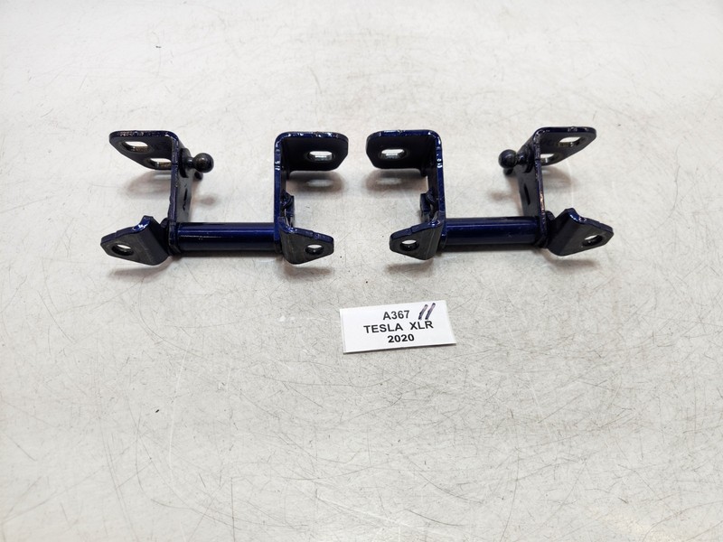 ✅ 16-23 OEM Tesla Model X Front Left Right Door Hinge Upper Blue PPSB SET