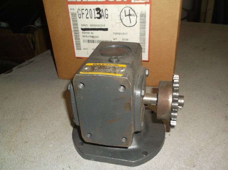 Baldor GF2013AG/GR0131C076 Gear Reducer 1750 RPM *FREE SHIPPING*