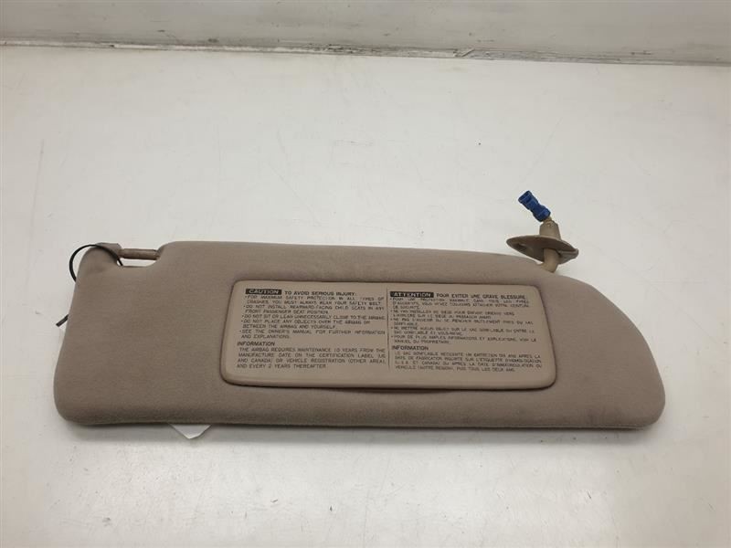 1995 LEXUS SC300 PASSENGER SIDE SUN SHADE VISOR ASSEMBLY