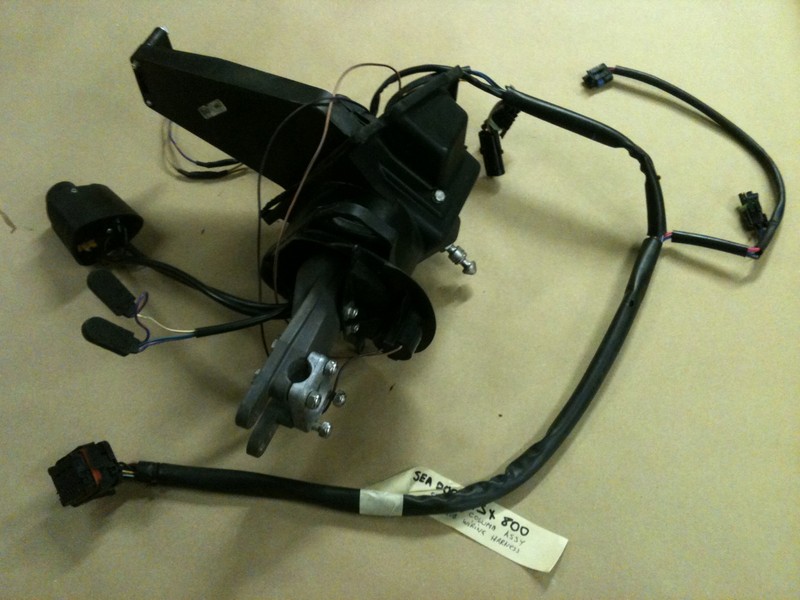 00 SeaDoo GSX 800 Steering Post Column Stem Support with Sub Wire Wiring Harness