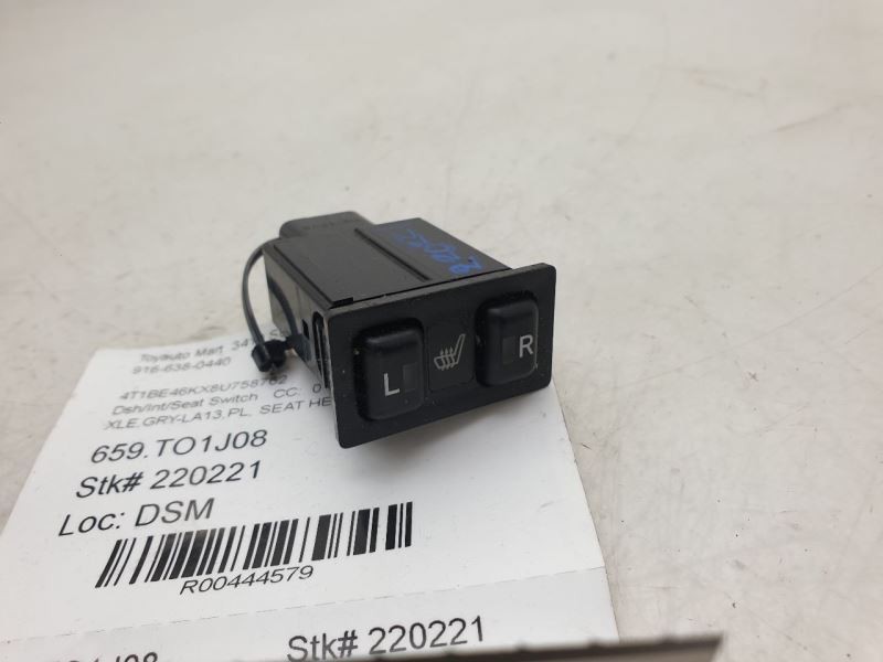 2008 TOYOTA CAMRY XLE HEATED SEAT CONTROL SWITCH