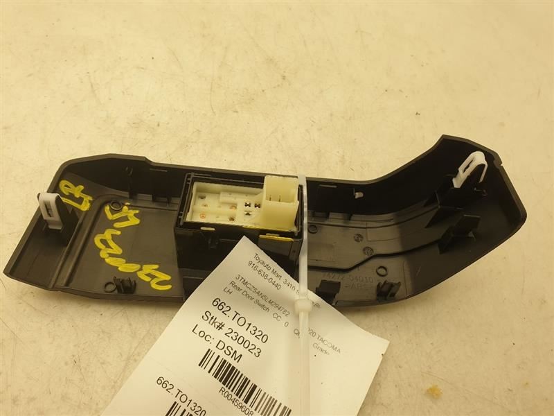 2020 TOYOTA TACOMA TRD CREW CAB DRIVER SIDE REAR DOOR WINDOW SWITCH