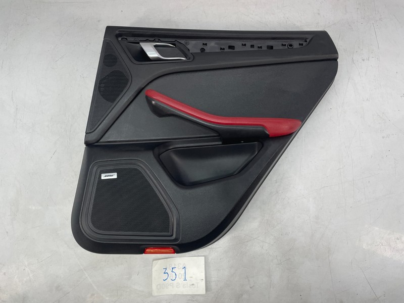 ✅ 15-18 OEM Porsche Macan 95B Rear Right Passenger Door Card Panel Leather Red