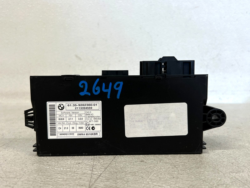 ⭐2008-2014 BMW X6 E71 THEFT LOCKING COMFORT ACCESS CONTROL MODULE OEM LOT2649