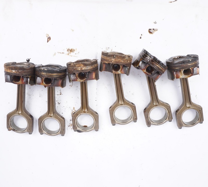 2011-2017 BMW F30 335i F10 535i 640 N55 6-Cyl Piston and Connecting Rod Set of 6