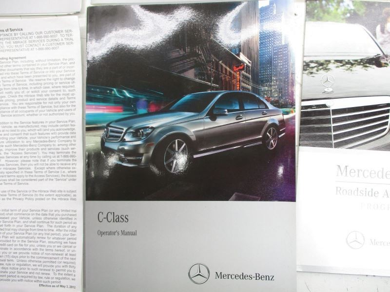 OWNERS MANUAL FITS 2009-2014 MERCEDES-BENZ C-CLASS W204 C250 29773