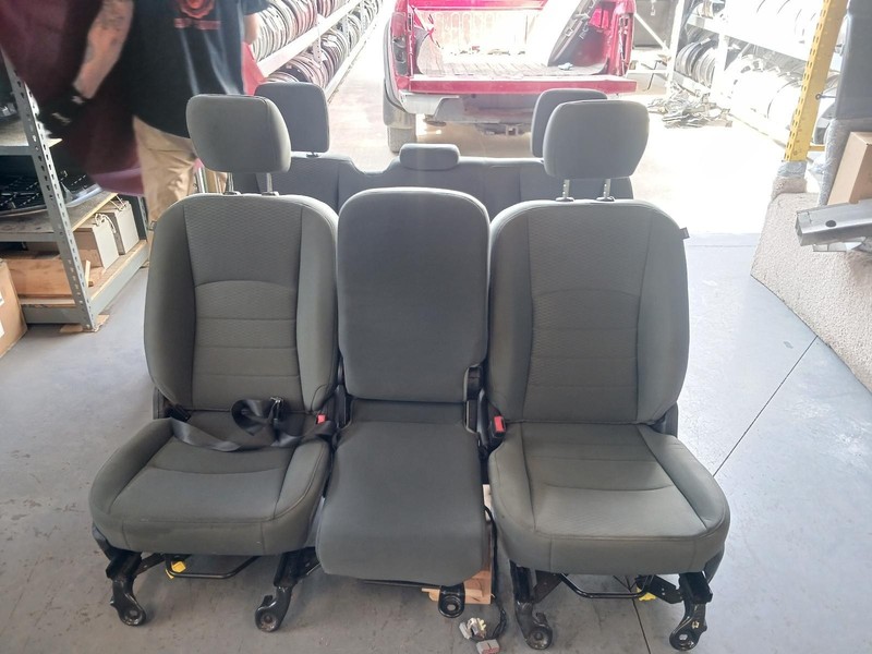 13-'20 RAM 1500 CLASSIC Quad Cab manual gray cloth 2 row seat set OEM