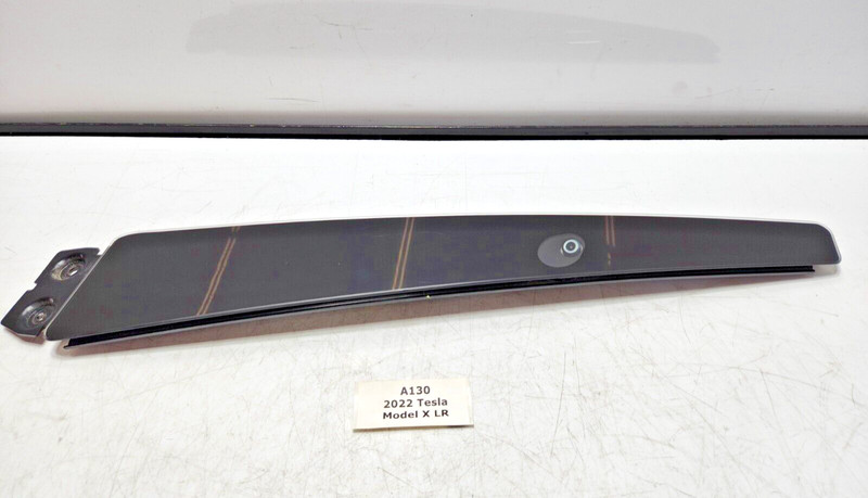 ✅ 21-23 OEM Tesla Model X Right Passenger Side B Pillar Glass Applique W/ Camera