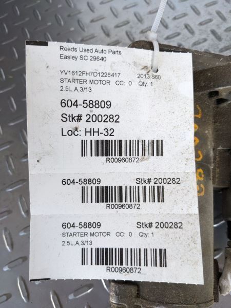 Starter Motor XC70 Fits 06-13 16 VOLVO 70 SERIES 960872