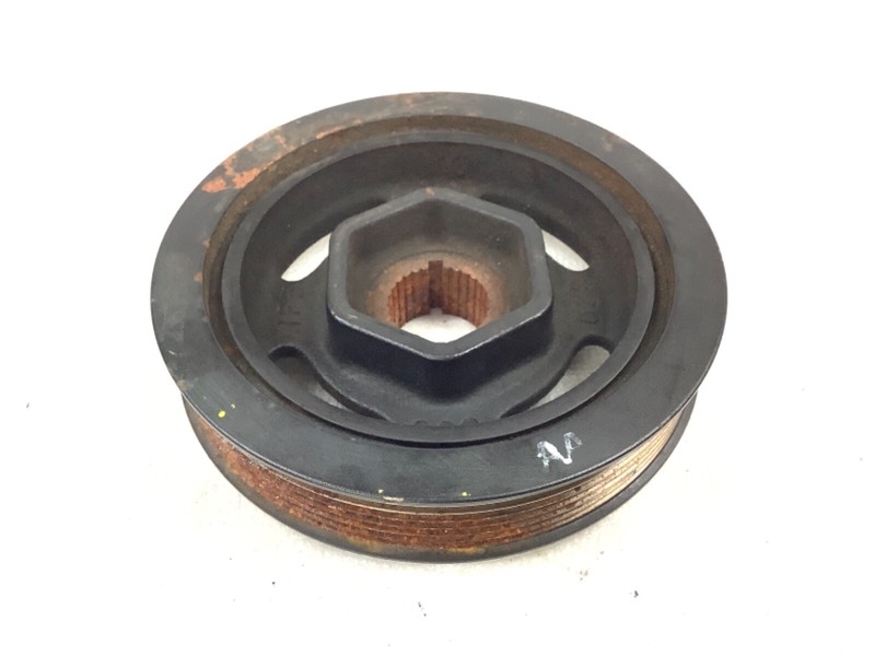 Honda L4 K24A8 Pulley Engine Crank Harmonic Balancer Belt Lower Gear Used OEM