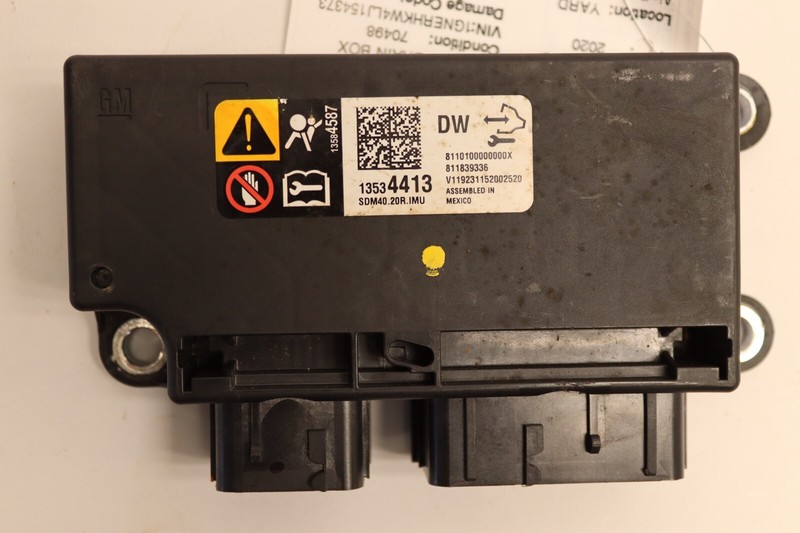 2018-2022 CHEVY TRAVERSE CENTER CONSOLE RESTRAINT AIR BAG SRS SAFETY MODULE OEM