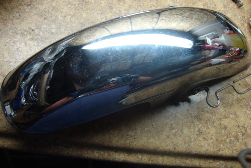 1981 Kawasaki KZ750 KZ 750 H KZ750H Front Chrome Fender Panel Cover Wheel Well