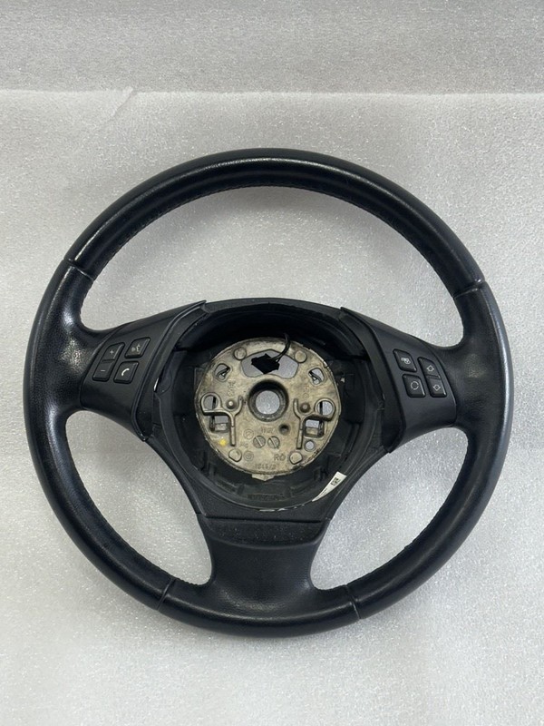 2007 2008 2009 2010 2011 BMW 328i 335i E90 SEDAN STEERING WHEEL BLACK LEATHER