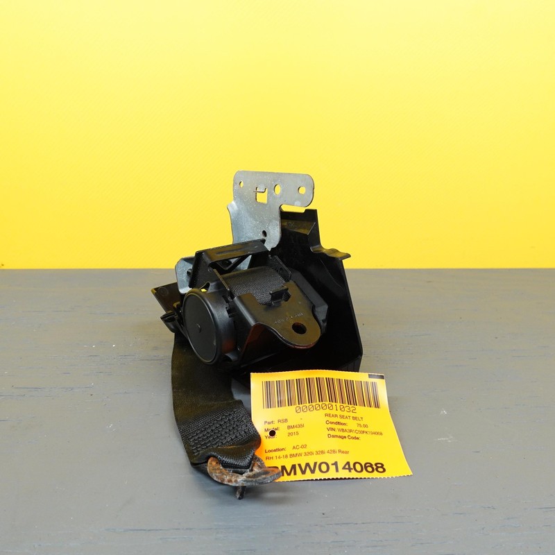 2014-2018 Bmw 435i F32 F33 F36 320i 328i 428i Rear right Seat Belt Retractor Oem