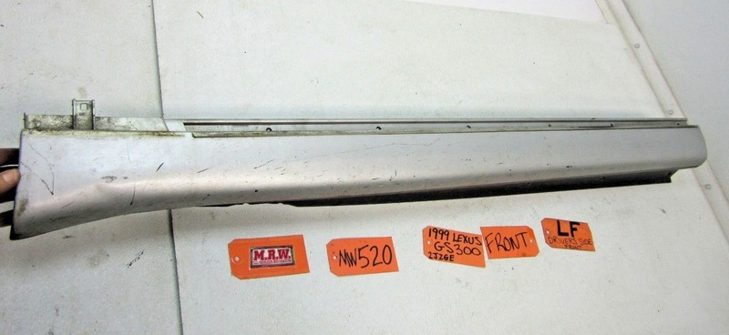 LEFT FRONT ROCKER PANEL MOLDING DRIVER SIDE SKIRT SILVER CAR L LH BOTTOM COVER