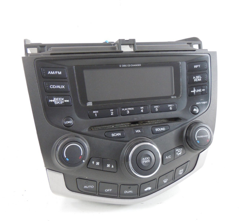 2003 03 Honda Accord AM FM Radio CD Disc Player Receiver Climate Control OEM