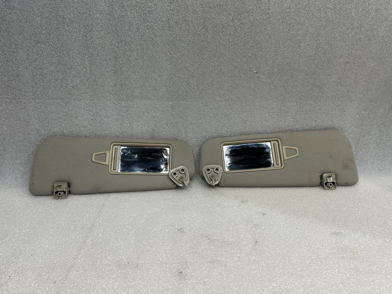 2009-2012 Hyundai Genesis Coupe Sun Visor Sunvisor Front Left & Right Side Gray