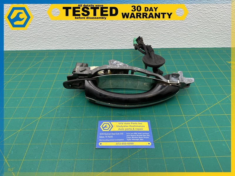 06-12 BENTLEY Flying Spur FRONT LEFT EXTERIOR DOOR HANDLE Black OEM