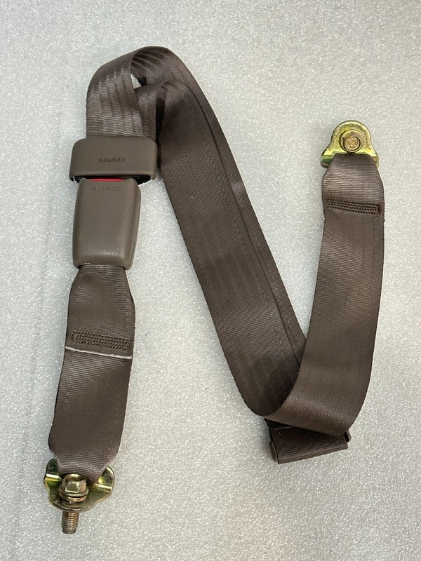 1992 Lexus LS400 Rear Center Seat Belt & Buckle Tan OEM