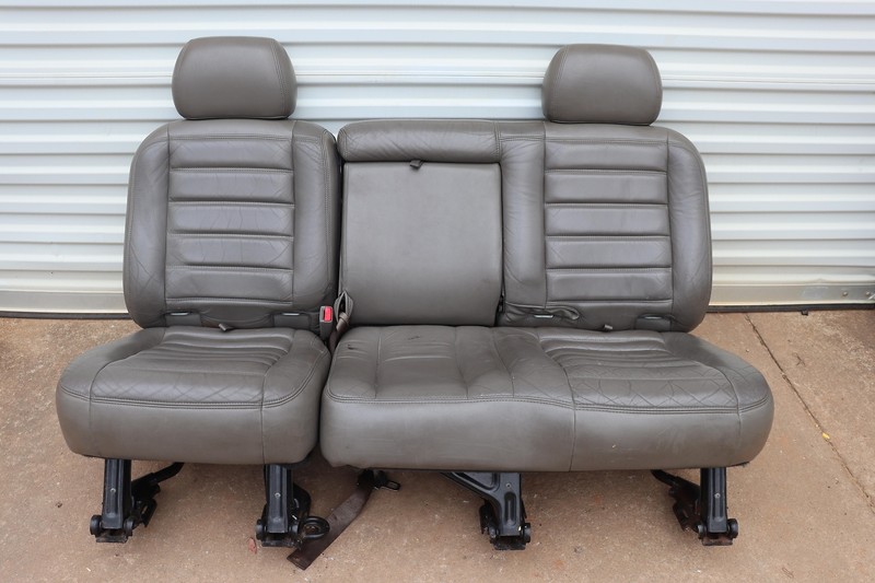 2003 HUMMER H2 REAR SECOND 2ND ROW LEFT & RIGHT SEAT LEATHER TAN OEM