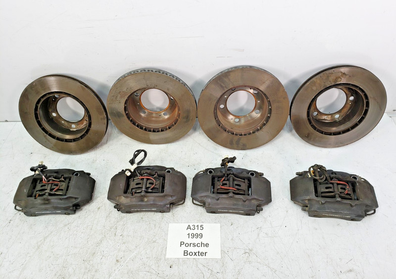 ✅ 97-04 OEM Porsche Boxster 986 Front Rear Brake Calipers Brembo Rotor SET 45k