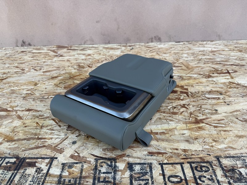 RIVIAN R1S 2022-2026 OEM REAR SEAT CENTER CONSOLE ARMREST WITH CUP HOLDER