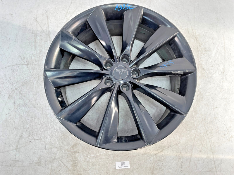 ✅ 2012-2020 OEM Tesla Model S Alloy Wheel Rim 21X8.5J ET40 Black NOTE*