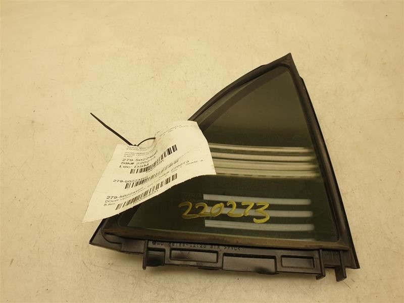 09-13 TOYOTA COROLLA S PASSENGER SIDE REAR DOOR VENT GLASS