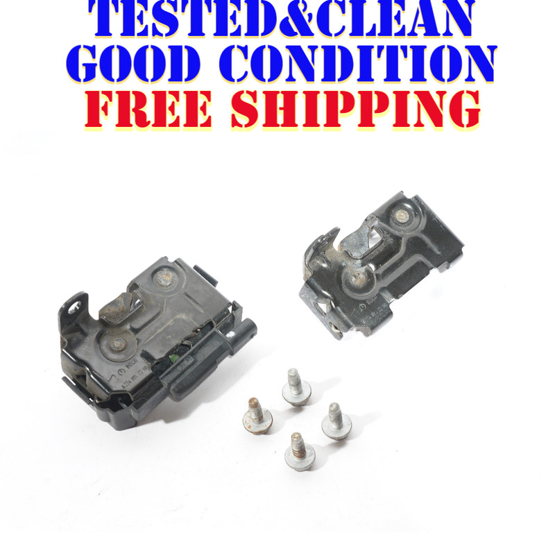 2004-2006 MERCEDES S500 S430 FRONT HOOD SAFETY CATCH LATCH LOCK SET OF 2 OEM