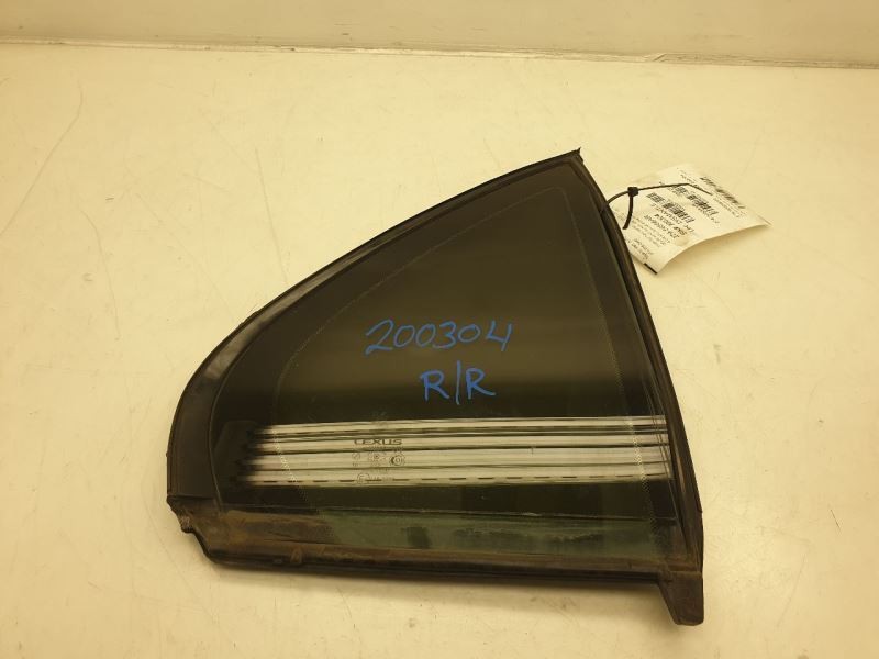01-06 LEXUS LS430 SR5 PASSENGER SIDE REAR DOOR VENT GLASS