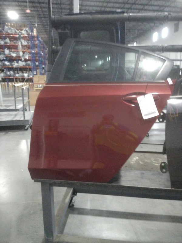 2010 Mazda 3 Left Rear Door Red 4DR Sdn Good Condition 184959