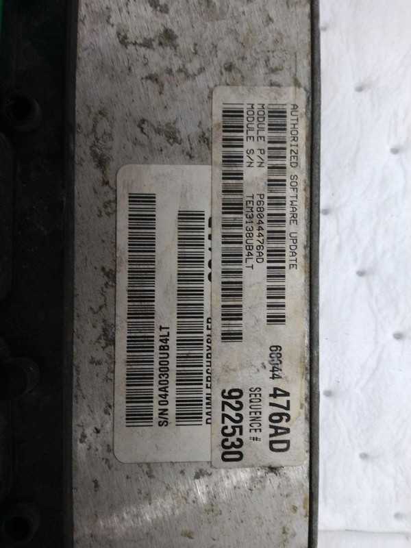 2009 Dodge Durango Engine Control Module ECM OEM 05150281AA 145K Miles