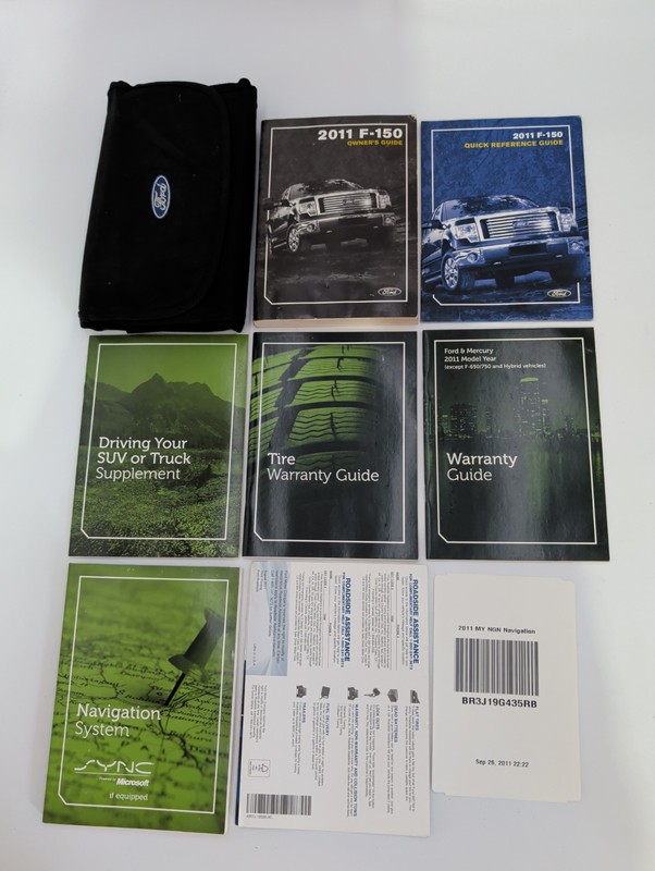 2011 Ford F-150 Owners Manual With Case Plus Free Shipping