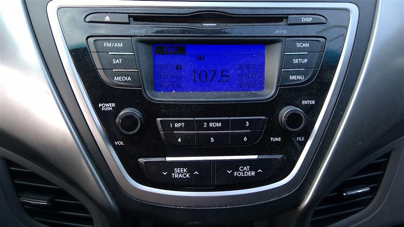 2013 Hyundai Elantra 1.8 Radio Stereo Disc CD Player 96170-3X185 Satellite XM