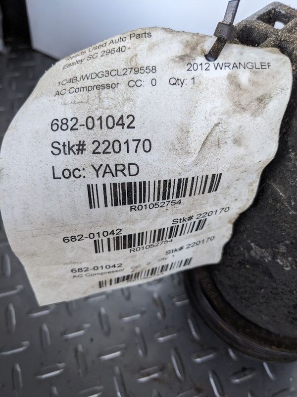 AC Compressor Thru 03/09/14 Fits 12-14 WRANGLER 1052754