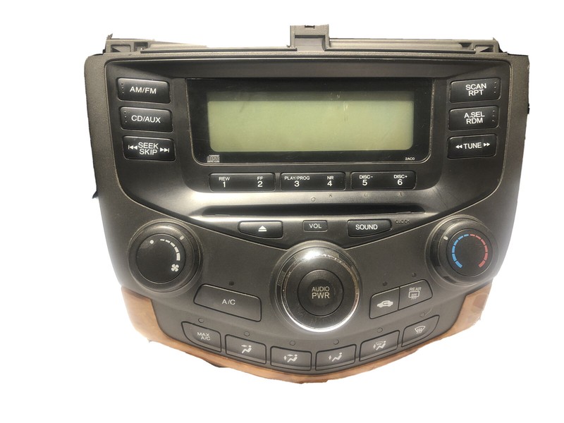 2003-07 2007Honda ACCORD AM/FM Radio MP3 CD Player AC Climate Control v3 2AC0
