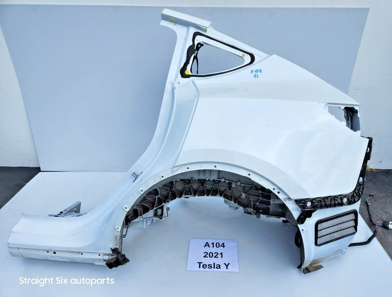 ✅ 20-23 OEM Tesla Model Y Rear Left Driver Quarter Outer Panel Shell White PPSW