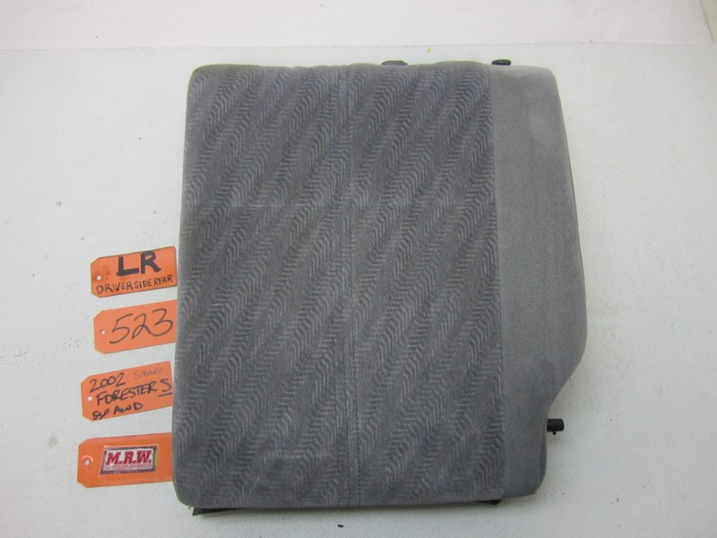 SEAT REAR BACK SEAT GRAY CLOTH CAR DRIVER SIDE LEFT for 01 02 SUBARU FORESTER S