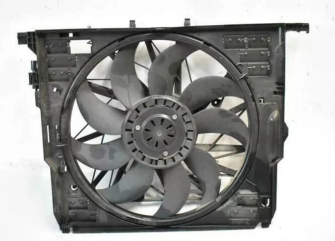 11-15 BMW 550i Engine Radiator Cooling Fan Motor Assembly 1742850974301 OEM