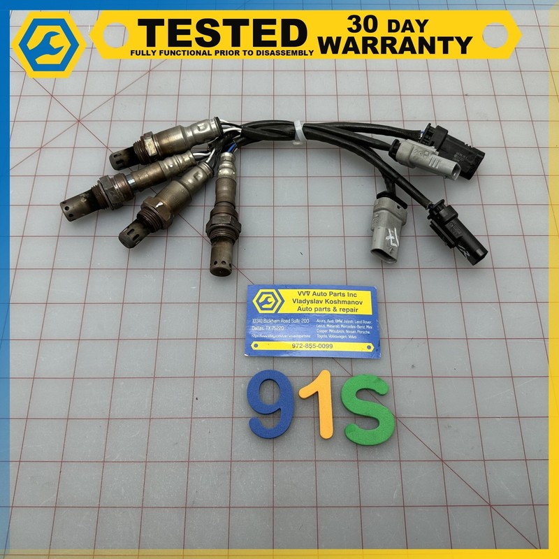 14-16 Chevy Corvette C7 AIR FUEL RATIO O2 OXYGEN SENSOR SET OF 4 OEM