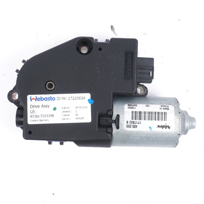 09-15 BMW 750Li F01 F02 Upper Overhead Sunroof Adjustment Motor Oem