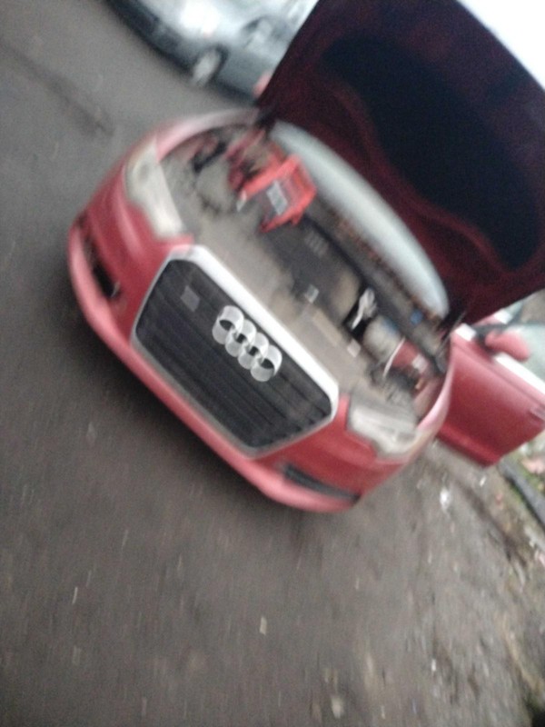 2014 Audi A6 Left Door Mirror Red 200022 Used with Scratches 206K Miles