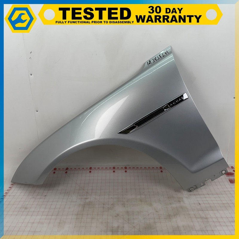 10-19 JAGUAR XJ FRONT LEFT DRIVER SIDE WHEEL FENDER PANEL SILVER OEM
