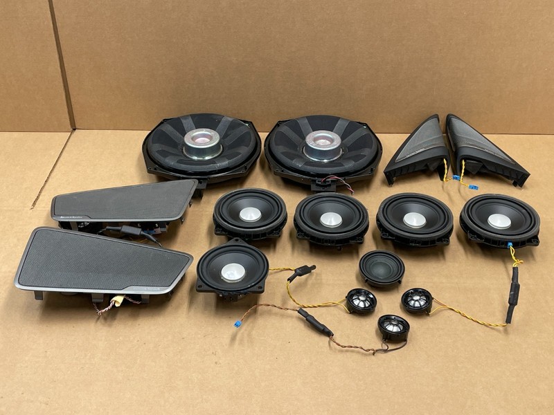 17 18 19 BMW G30 540i 530i Harman Subwoofer Door Tweeter Speaker Set 1649 OEM