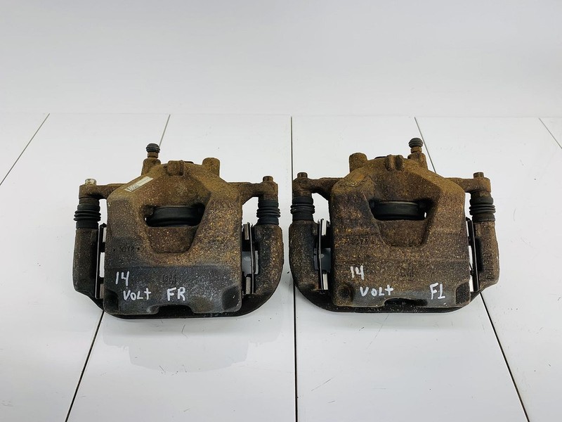11-15 CHEVROLET VOLT FWD FRONT LEFT & RIGHT SIDE ABS BRAKE CALIPER SET OF 2 OEM